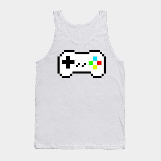 Pixel controller gamer Tank Top by Playfulfoodie